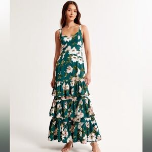 Abercrombie Drama Ruffle Tiered Maxi Dress